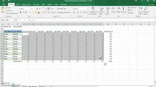 Project Management DashBoard Using VBA