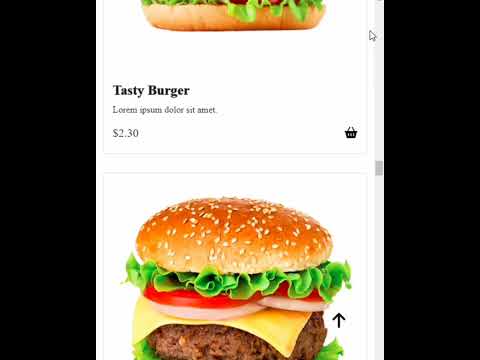 Responsive Food Website #shorts #webdesign