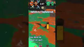 WHEN YOU'RE STUCK IN YOUR TEAMMATE'S DEAD BODY #shorts #splatoon #splatoon2