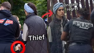 Woman INSTANTLY REGRETS Trying To STEAL From Man