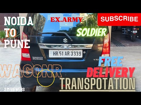 🫣 WAGNOR 2013 Model EX.ARMY की कार NOIDA से बहुत कम price में #transport कर दिया PUNE #armylover