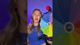 PT.2 letting this wheel choose the color of my makeup💙 #makeupshorts #makeupchallenge