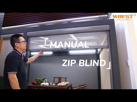 🌟 Upgrade Your Outdoor Space with WBESTSHADE Manual Zip Blind! 🌟#wbestshade #louverpergola #pergola