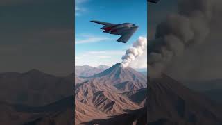 "Stealth Bomber Over Volcano | Hypersonic Jet Flyby!"