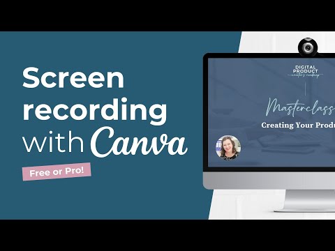 How to screen record free using Canva | Free screen recording software