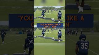 Eric Bieniemy Lets Kyle Monangai Know How He’s Moving at OTAs #ChicagoBears #Bears #NFL