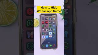 iPhone Tips | Home Screen Cleaner! Hide iPhone App Name on iOS 18 #shorts #ios18 #iphonetricks