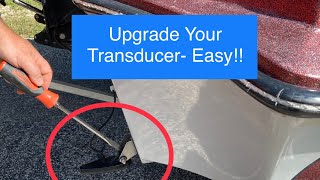 Humminbird Fish Finder Transducer Mount Upgrade on a Boat