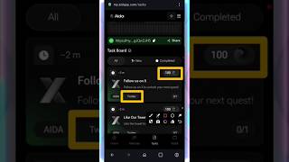 AIDA Wallet - New Airdrop X Twitter points !!! #shorts