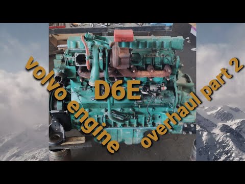 volvo excavator ENGINE D6E OVERHAUL part 2