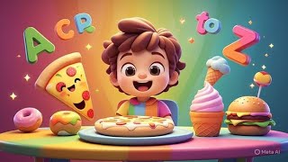 A to Z of Kids’ Favorite Foods 🍕🍦 | Fun Food Alphabet Rhyme for Children