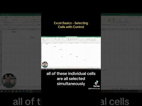Excel Basics - Selecting Cells with Control