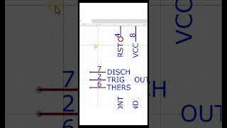 NE555 Timer IC schematic  symbol and PCB footprint design using EasyEDA