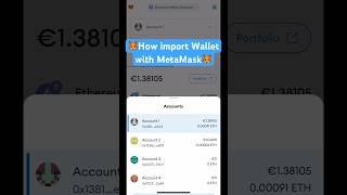 How to import wallet with metamask 🦊 using 12 secret words. #sorare #ethereum #metamask