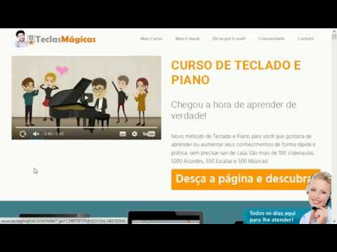 CURSO EAD TECLADO PIANO 500 PARTITURAS 100 VIDEOAULAS 1000 ACORDES 550 ESCALAS