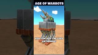 You can add mech legs in our Warbot Creator now! - AGE OF WARBOTS #sandbox #mech #indiegame