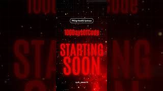 100DaysOfCode Challenge Starting Soon | PROgr4meRS Syntaxx #100daysofcode #challenge #shorts #coding