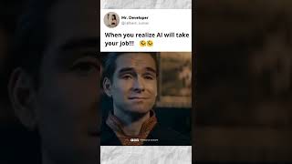 When you realize AI will take your job!!!  #codermemes #funny