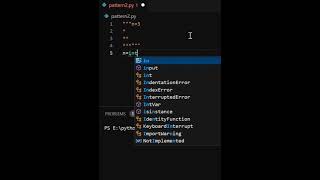 pattern 2 #python #coding #shorts #codesprint