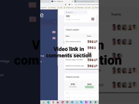 Build an Admin Dashboard UI: Project Admin Panel #webdevelopment #admindashboard #frontenddev #css