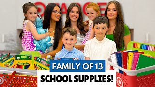 BACK TO SCHOOL SUPPLIES SHOPPING WITH 9 KIDS TARGET 2025