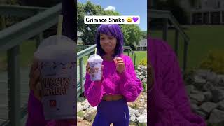Mcdonald’s Grimace Shake REACTION 😨 #shorts