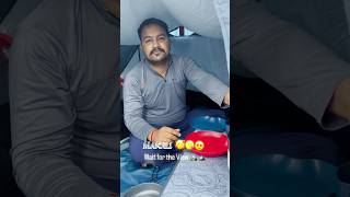Wow!! Kya view hai 😲 #ManaliView #TentInMall #TravelComedy #ReelLife #InstaFun #DesiTravelers