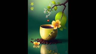 用微笑迎接挑戰，讓困難變成你成長的動力。 早安愉快 | Cube Quotes Studio