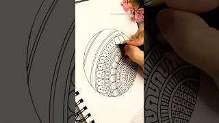 Easy way to draw mandala ⋆⭒˚.⋆🌈✨#mandala #art #drawing #easy #shorts