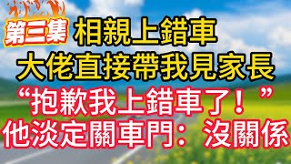 第三集：相親上錯車，豪門繼承人直接帶我見家長。“抱歉我上錯車了！”他淡定關車門：我知道！#故事#言情小說#一口氣看完#爽文