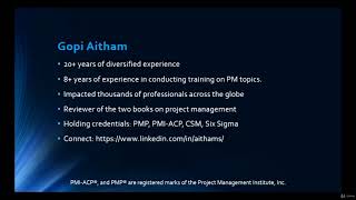 MS Project 2016 - Absolute beginners to Experts (15 PDUs) : About Trainer