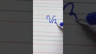 How to write Vz in cursive writing #abcletters #handwriting