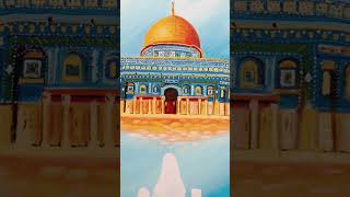 painting dome of the rock #palestine #freepalestine #gaza #palestinewillbefreedom #alaqsa #alquds