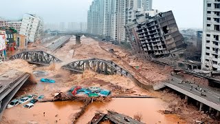 Dam Collapses in China! Flood Destroys City after City in Guangdong, People Trapped