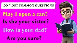 100 MOST COMMON QUESTIONS | reading english sentences