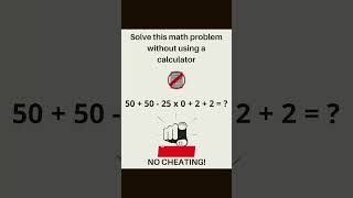 Math Quiz #shorts #math #maths #mathstricks #mathematics #viral #mathfact #calculus #shortsvideo