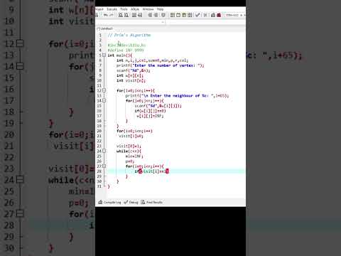 Prim's Algorithm  | Minimum Spanning Tree (MST)