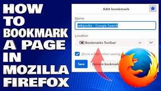 How To Bookmark a Page in Mozilla Firefox Web Browser [Guide]