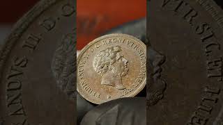 NAPOLI. Ferdinando II di Borbone (1830-1859). 3 Tornesi 1854. CU (g 8,76). Magliocca 728; NC SPL