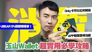 玉山wallet超強攻略！不再擔心UBear網購認列5%回饋穩穩拿！Only卡的紅利轉讓說明！APP直接關閉簽帳功能！｜SHIN LI