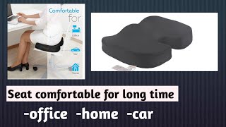 Travel easy, Seat comfortably. Soft cushion Orthopedic foam.Relax in sitting. Car and office seating