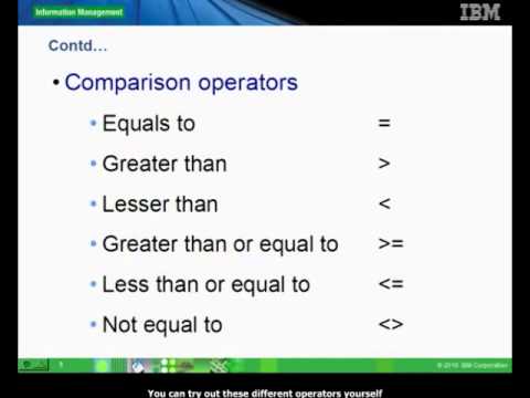 Chapter 7(5) - Restricting the rows returned with the where clause