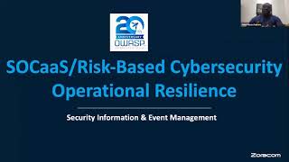 SOCaas/Cybersecurity Operational Resiliency
