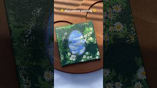 🌼 Mini canvas art 🌼 #art #canvaspainting #acrylicpainting #floraldesign #flowers #canvasart