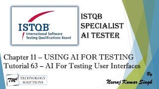 ISTQB AI Tester | Using AI for Testing User Interfaces | AI Tester Certification | AI Tutorials