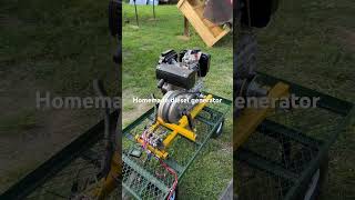Homemade diesel generator #diy #dieselgenerator #engine #electrical #diesel #homemade