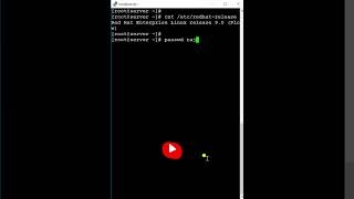 Set/Change Password 🔥 of a User in Linux 🤩 | RHEL/CentOS #trending #linux #linuxtraining #shorts