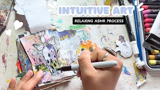 Layering With Paper Scraps, Paint, & More! | Mixed Media Process #junkjournal #mixedmedia