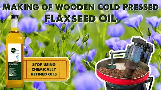 Poshtik Sutra Wooden Cold Pressed Flaxseed Oil || 100% Natural || Chemical Free