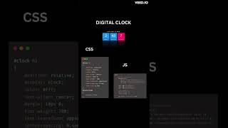 Digital Clock In HTML and CSS | JavaScript | Frontend Developemnt